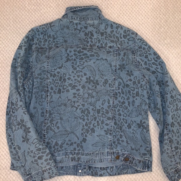Printed denim jacket - Picture 5 of 5